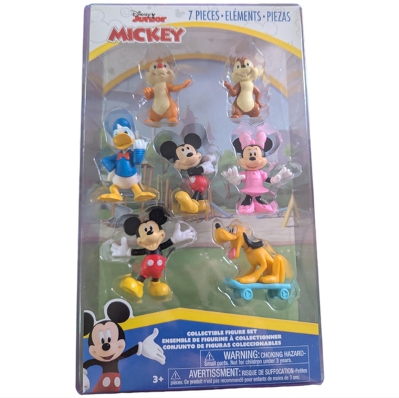 Disney Other - Disney Mickey Mouse and friends toy Figure Set 7 piece red k-196
